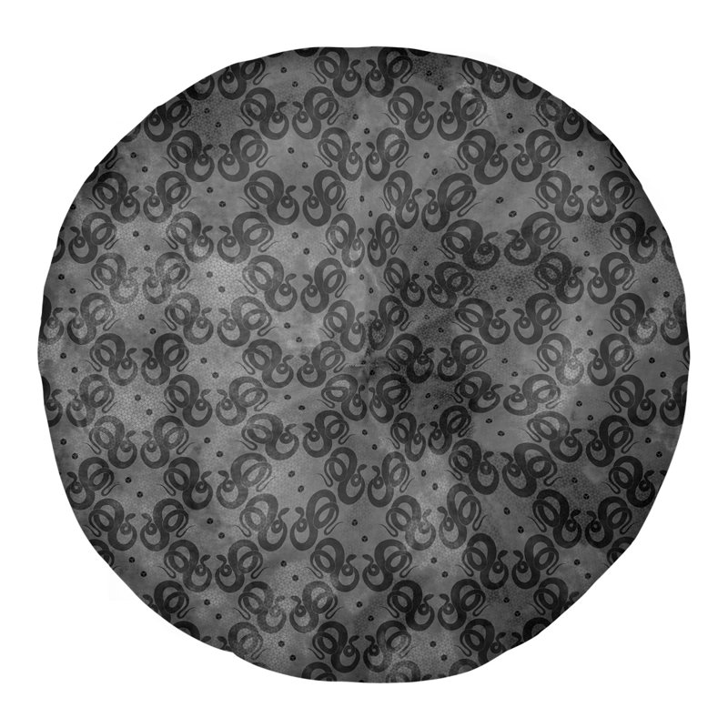 Coussin de sol Katelyn Elizabeth, 26 po x 26 po, Noir