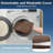 D-Shaped Dual-Layer Foam Chair Cushion Non-Slip with Ties & Removable Washable Cover 16x16 Inch