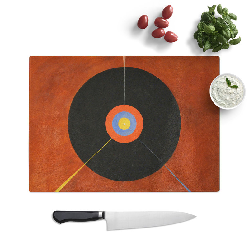 The Swan No.2 by Hilma Af Klint Chopping Board, 0.4cm H x 20cm W x 28.5cm L