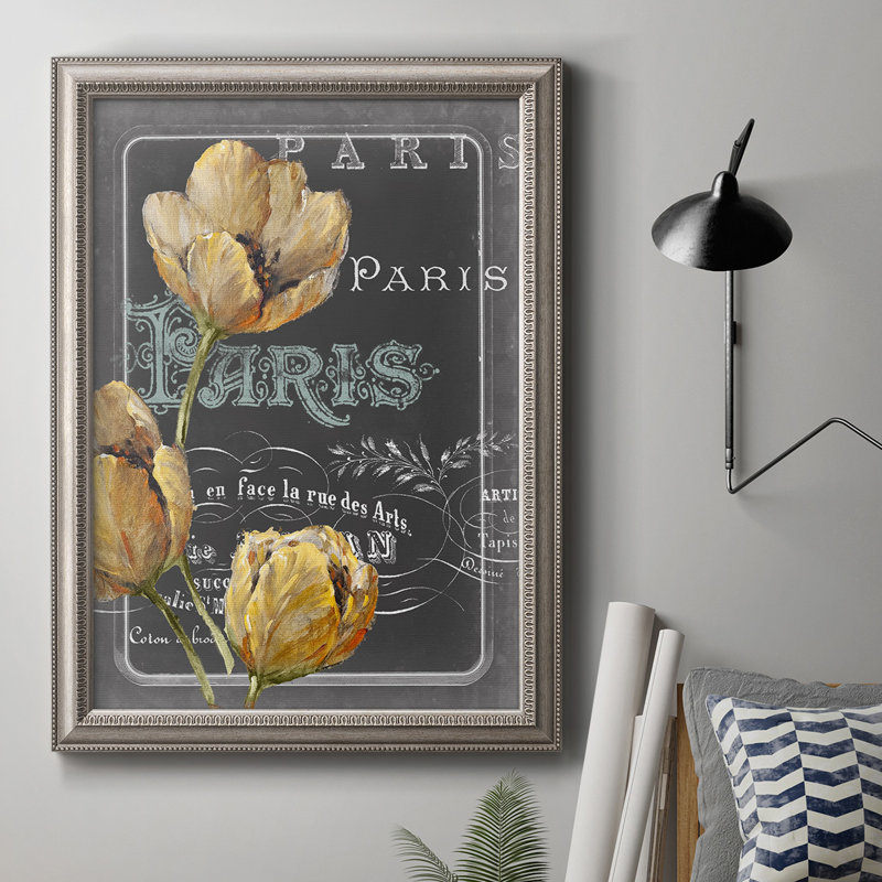 «Chalkboard Paris II», reproduction sur toile encadrée, H 20 po x l 16 po x P 2,5 po