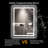 24X32 LED bathroom mirror with light, anti-fog, dimmable, backlight + front light