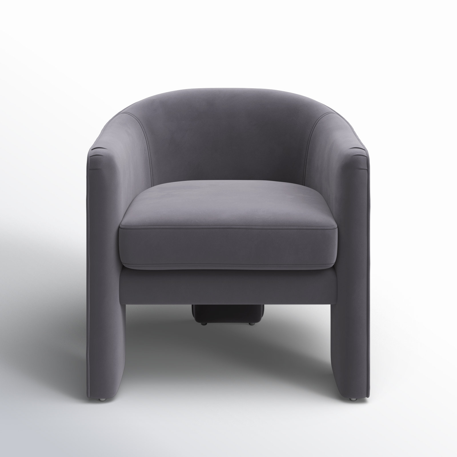 Upland Upholstered Armchair, Dark Gray Velvet