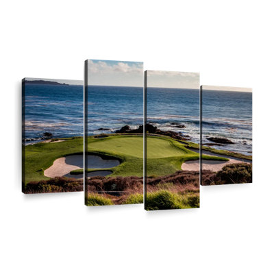 Ensemble de terrain de golf sur toile 4 pièces Golf California Coastline