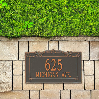 Signature Series 2-Line Wall Address Plaque
