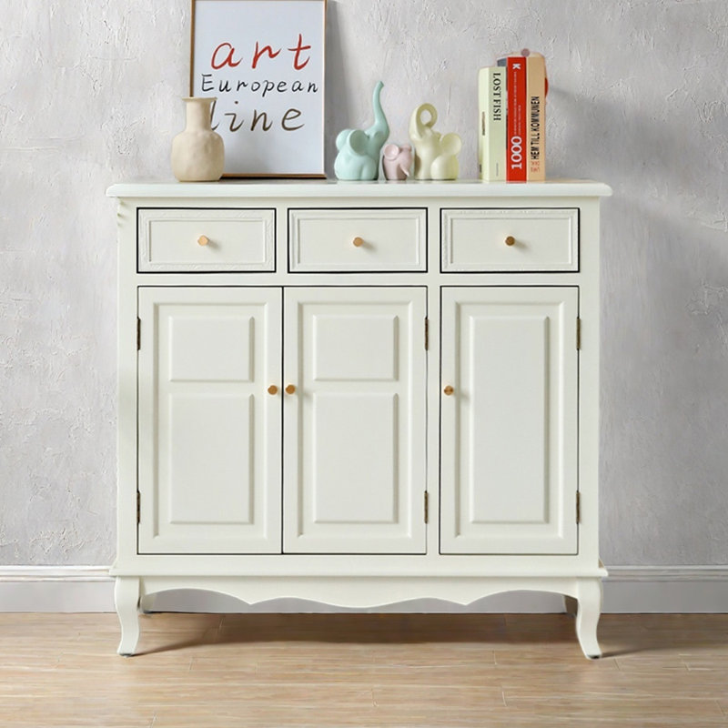 Armoire d'appoint moderne de grande capacité de style nordique
