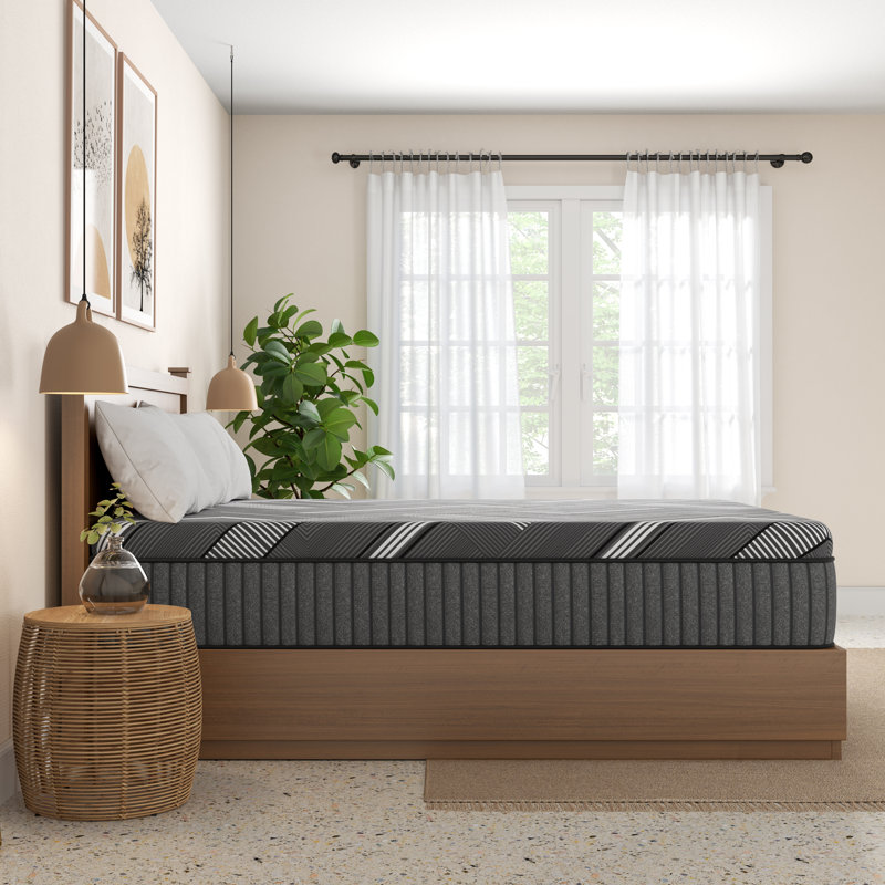 Matelas en mousse viscoélastique infusée de graphite Zeta Ice, 14 po, Très grand simple