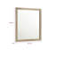 Miroir de coiffeuse Tyna, cadre épais, chêne brun vieilli, 101,6 cm (40 po)