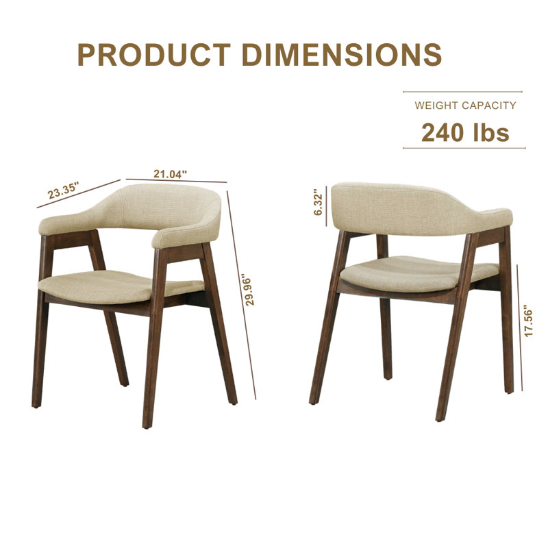 Ensemble de deux chaises modernes Ian