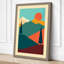 Mountains at Dusk Retro - Wrapped Canvas-131764735-131764736