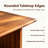 Hearth 5-Piece Solid Wood Dining Table Set for 4 with Upholstered Chairs
