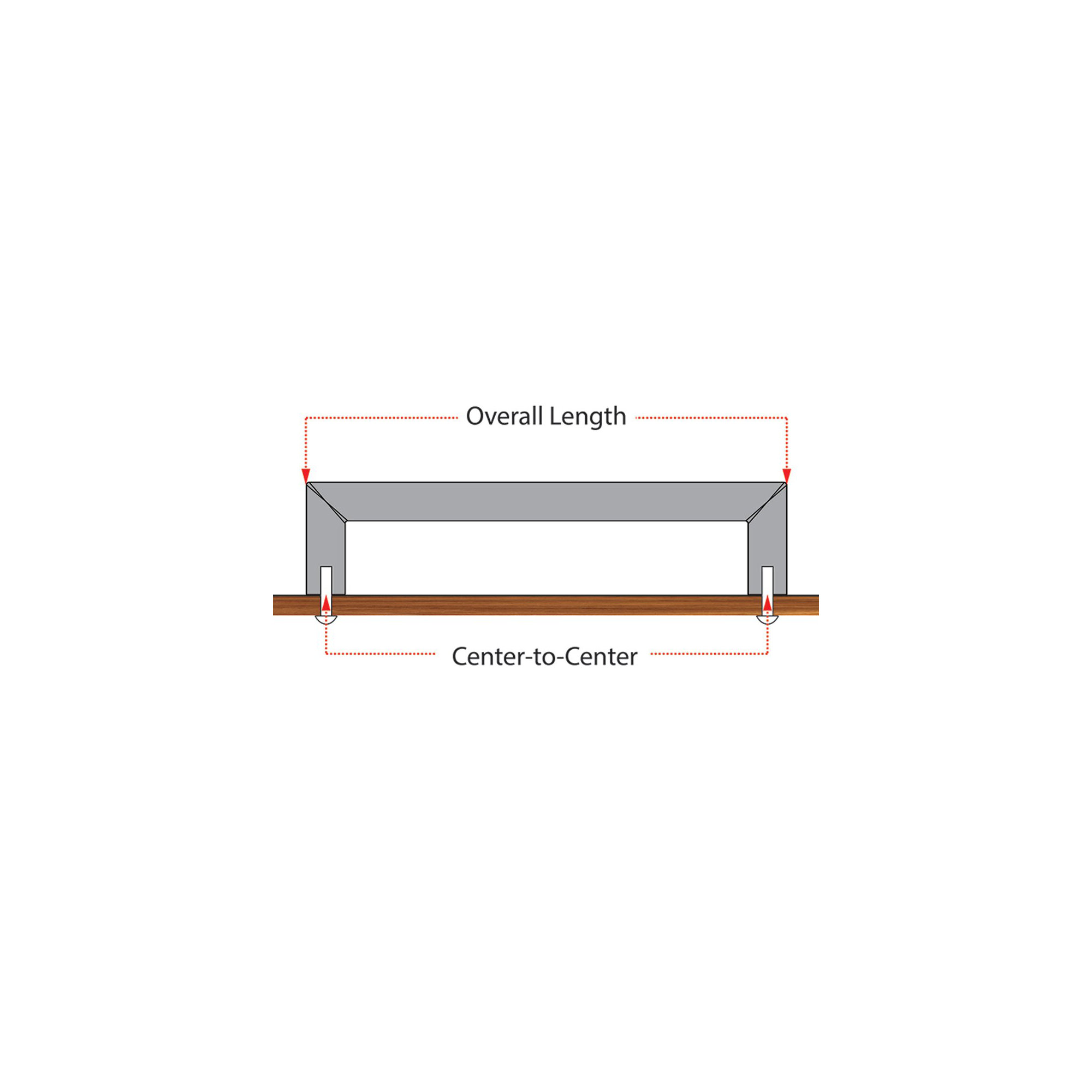 5" Center to Center Bar Pull, Honey Bronze