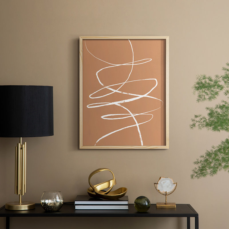 «Terracotta Drift II», reproduction encadrée - bois massif, H 11 po x l 9 po