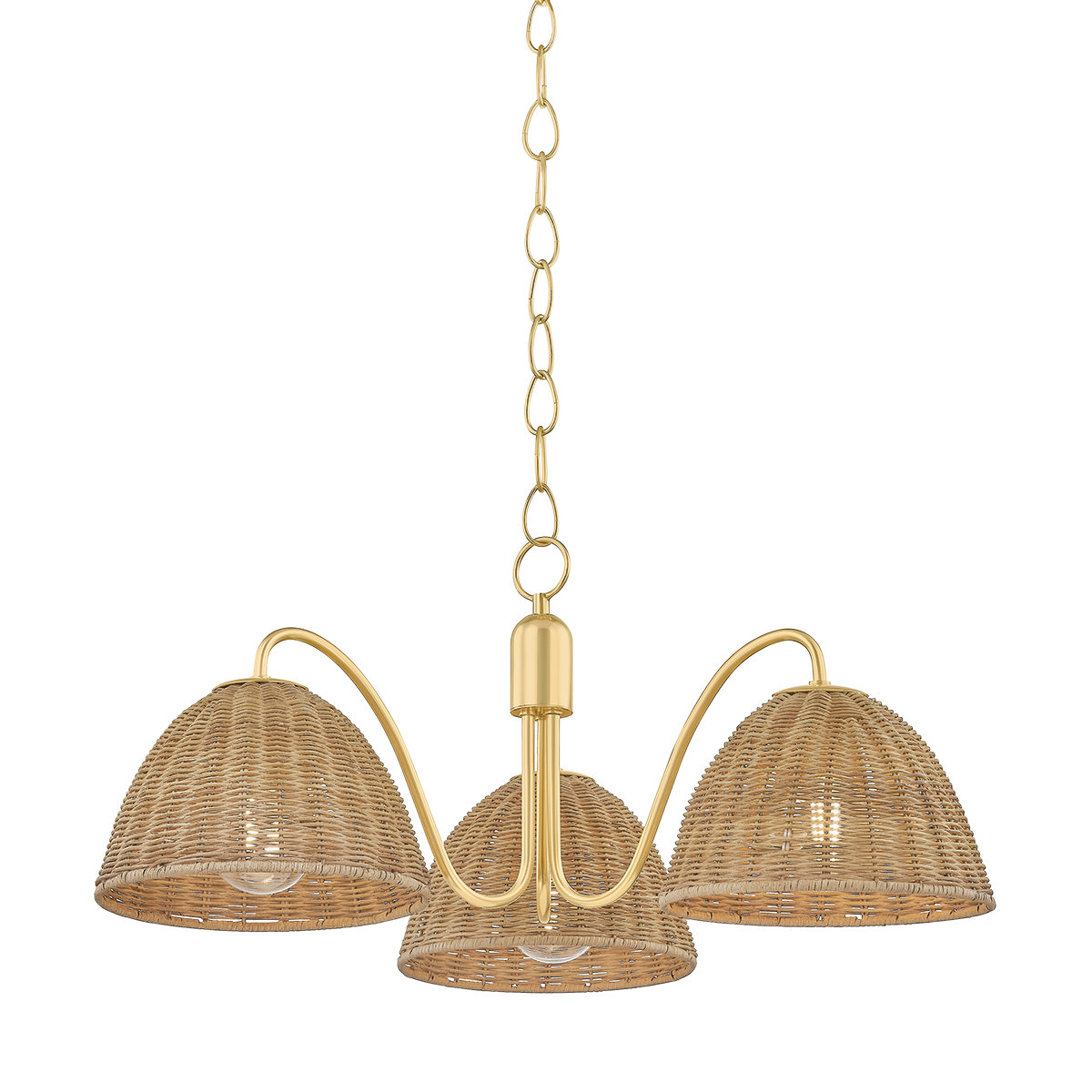 Katniss Chandelier, 11.75" H x 28" W x 28" D, 3