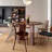 Solid wood round multi-functional dining table-108507169