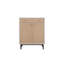 Bar Armoire de rangement en bois massif +, 43,89 po Hauteur blanc + armoire à pacanes, 15,36 de largeur, design attrayant