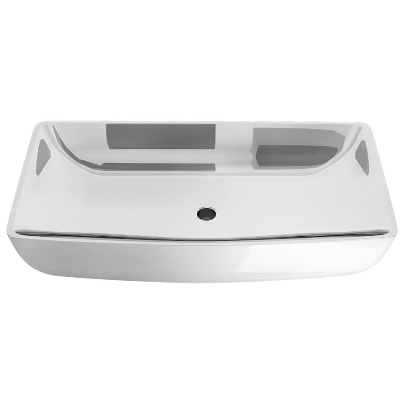 Fairmont Park Whiston 71mm L Silver Ceramic Rectangular Sink, Silver
