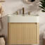 Meuble-lavabo flottant et lavabo flottant, rangement pour salle de bain grain de bois moderne de 36 pouces-1388870888