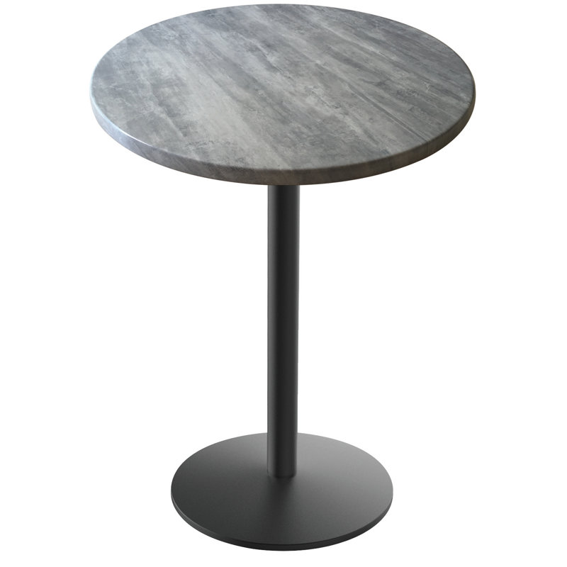 36 po de hauteur, table intérieure / extérieure, Pierre grise, L 30 po x l 30 po
