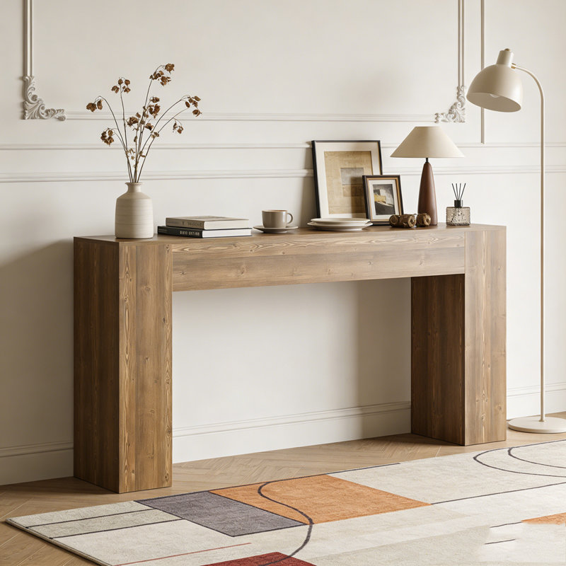 Rustic Sofa Hallway Table with Stable Legs