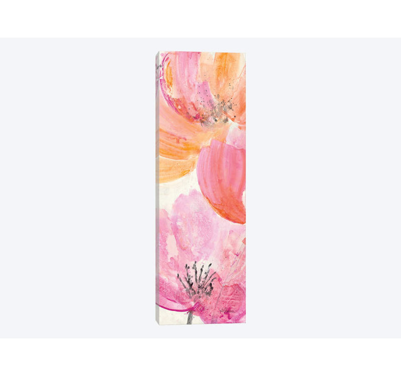 « joyeux panel i », reproduction sur toile, H 36 po x l 12 po x P 1,5 po, Toile tendue