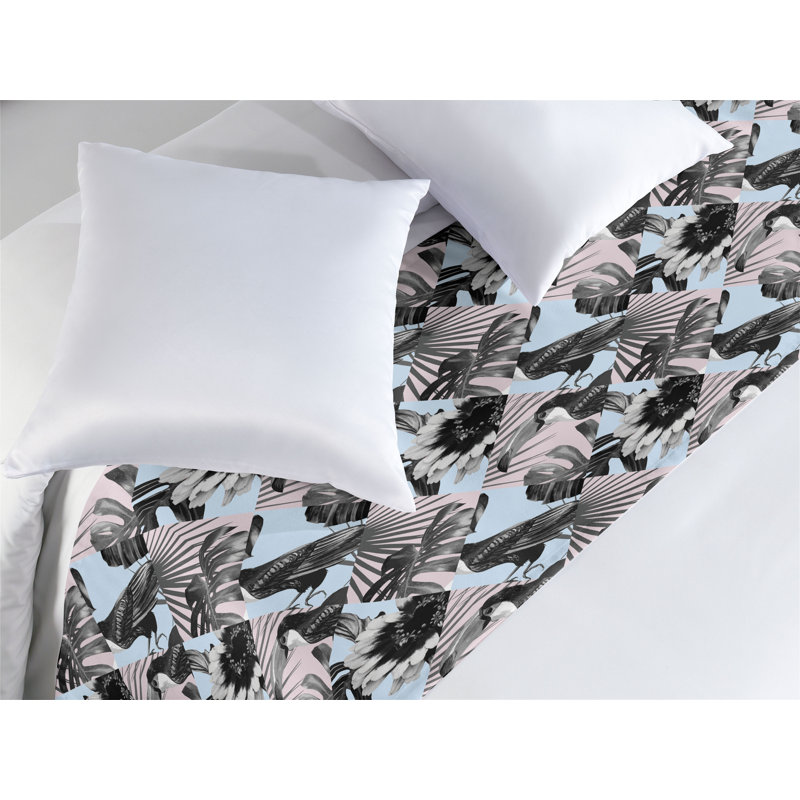 Foulard de lit Ambesonne Exotic Toucan, Très grand lit
