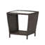 TABLE D'appoint TRENTON (EN ORIGINAL AVEC TABLETTE EN VERRE)