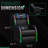 Faux Leather PC & Racing Game Chair with RGB LED Lights and Massage Lumbar Support-469313377