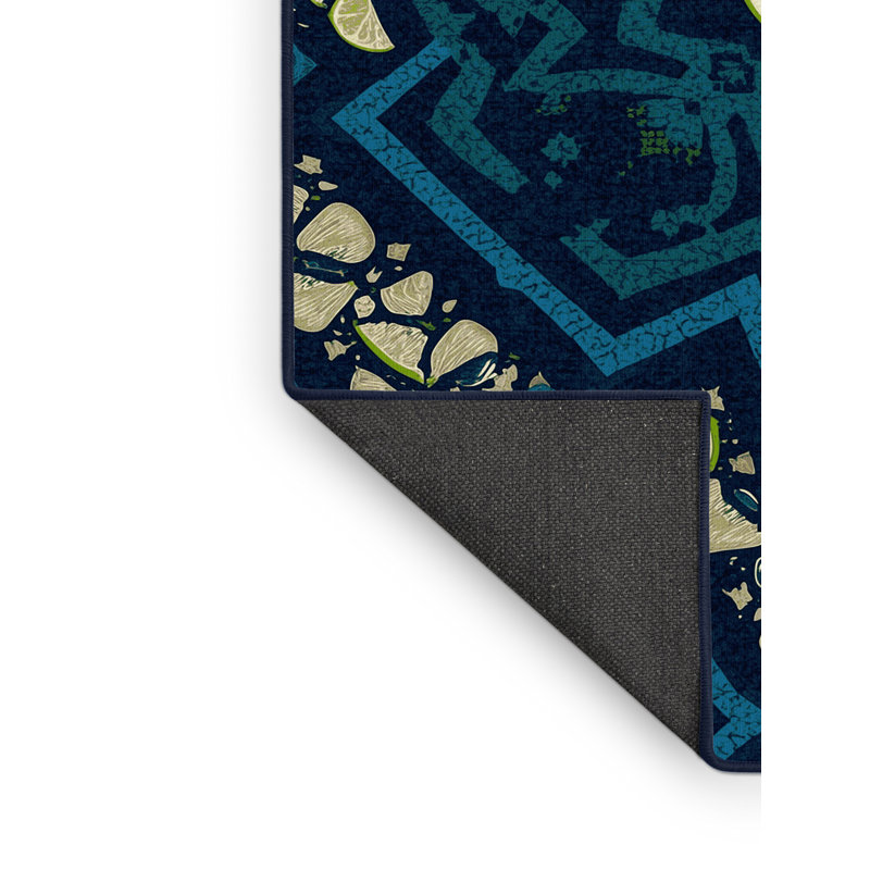 Tapis moelleux moelleux d'inspiration mondiale Nyack Ceviche, 5 x 7