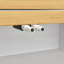 Extendable Sideboard & Dining Table Combo with LED Lighting, Push-to-Open Glass Display Cabinet, Space-Saving Design