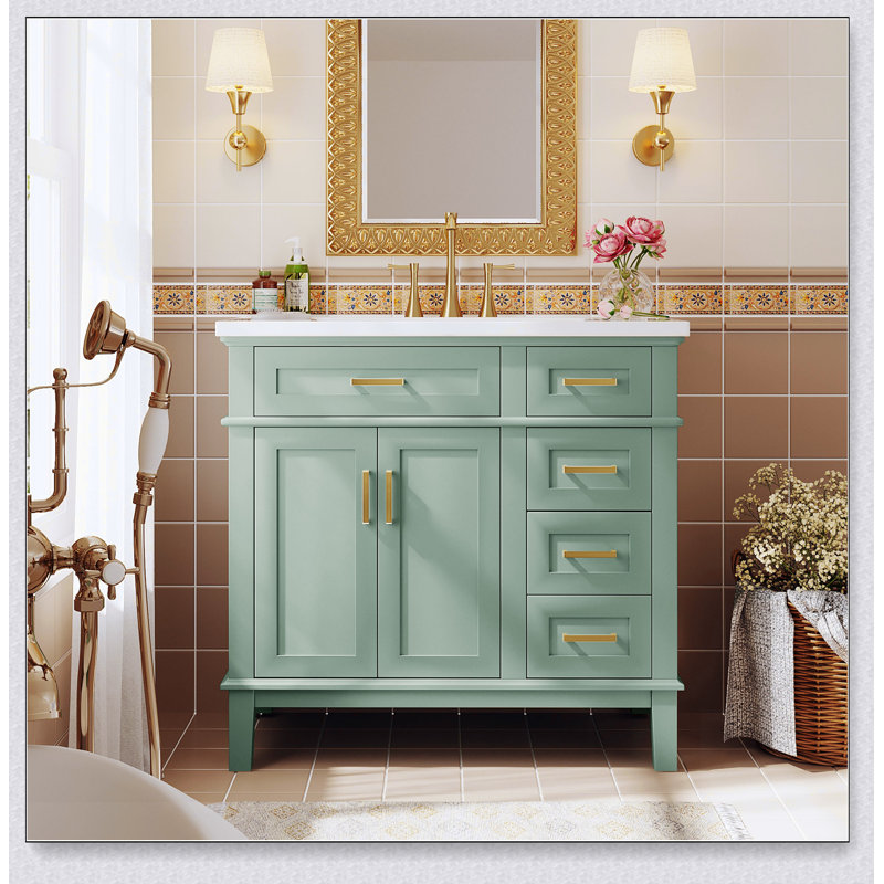 Meuble-lavabo 36 po avec lavabo en résine