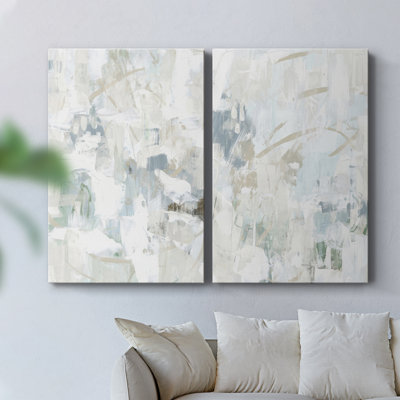 Impasto Poem III - Toile tendue avec châssis de qualité supérieure - Prêt à accrocher