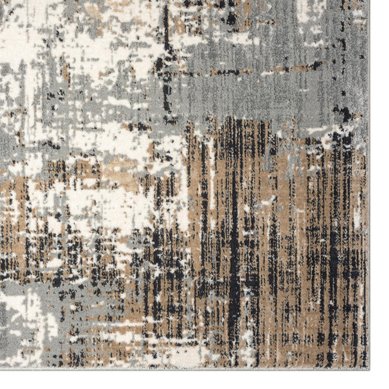 Sharoya Abstract Indoor Rug, Rectangle 5'3" x 7'3"