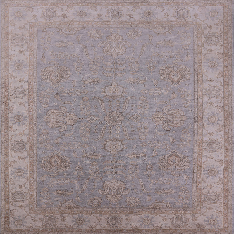 Tapis beige Hawken, Carré 3 pi