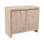 Buffet 2 portes Carrigan au fini bois de frêne clair récupéré de couleur ivoire moderne