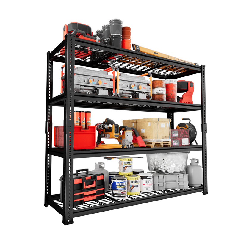Rayonnage réglable en métal robuste Rikuto, H 60 po x l 48 po x P 18 po
