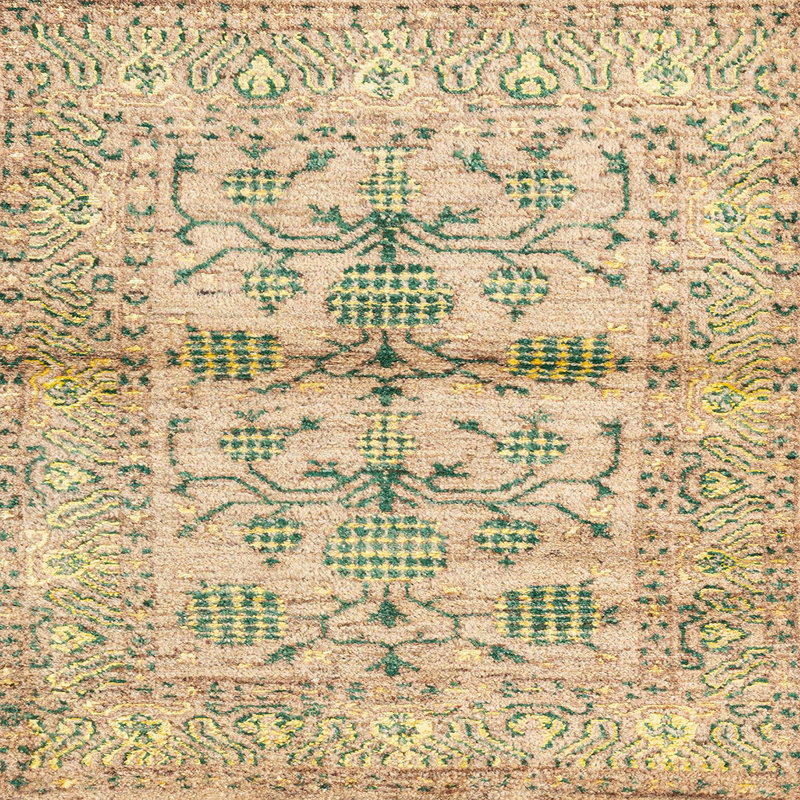 Tapis abstrait moderne 4743, Carré 6 pi
