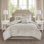 Ensemble d'édredon 8 pièces pour une chambre à coucher luxueuse et confortable.