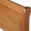 Lit plateforme simple en bois avec tête de lit et lit en bois massif, convient au matelas, ne requiert pas de sommier, facile à assembler, supports à assembler, nécessaire,