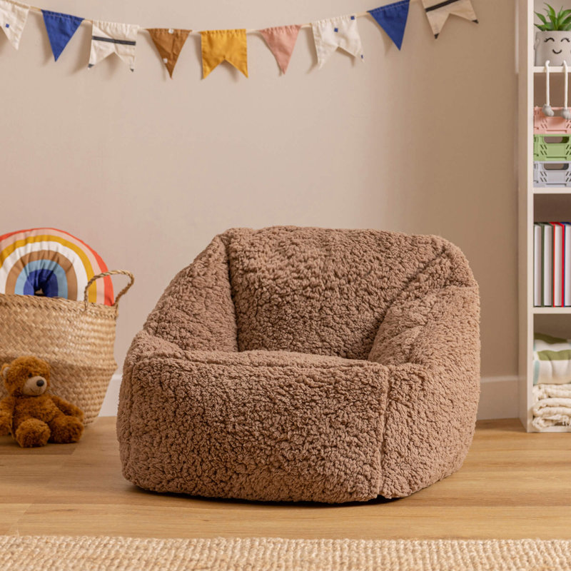 Kids Natalia Armchair Bean Bag, Brown