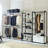 Extra Deep Walk-In Wardrobe - Provide Ample Clothing Space Closet With Five Shelves Powder Coated Metal Frame, Storage, Heat & Water , Scratch Stain E0 Board, Reinforced , Modular Design