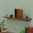 Nechemya 52In. Hard Wood Floating Shelf - Walnut-102933990-102933988