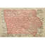 Carte de l'Iowa - impression sur toile tendue-692309195