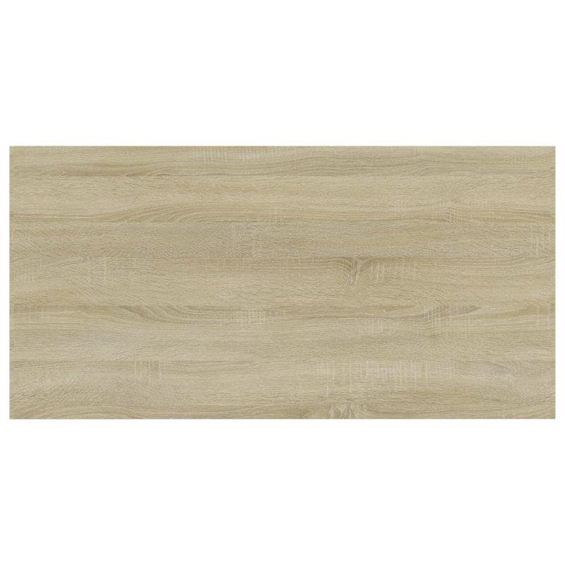 Dellar 1.5 cm H x 80 cm W Floating Bookcase, 1.5cm H x 80cm W x 40cm D, Sonoma Oak