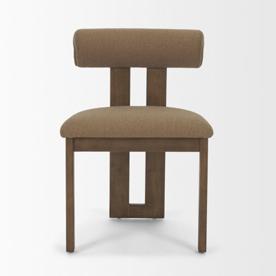 Tribeca Curve Open Back Chenille Dining Chair