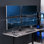 Support de bureau VIVO Telescoping Quad Ultra Wide, Stand-TS38B-4
