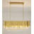 Modern 12 Light Rectangular Crystal Chandelier -121426519