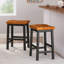 TABOURET SADDLE EN BOIS 24 po-1005053669