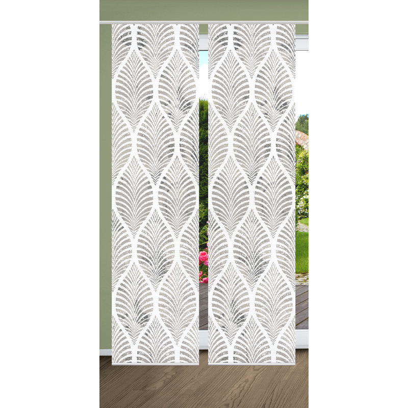 Semi Sheer Sliding Panel Pair