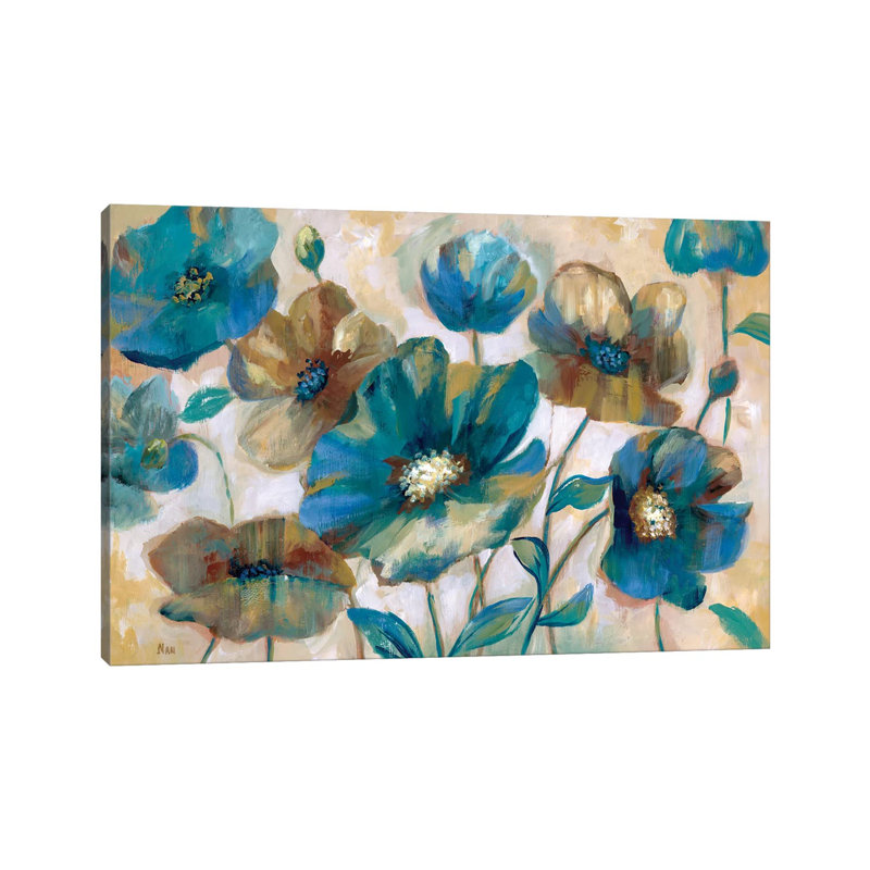 Indigo Garden by Nan - Wrapped Canvas Gallery-Wrapped Canvas Giclée, 30.48 cm H x 45.72 cm W