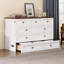 Commode lit escamotable en pin massif avec station de charge et grand tiroir de rangement pour bureau à domicile ou petite pièce-722877102